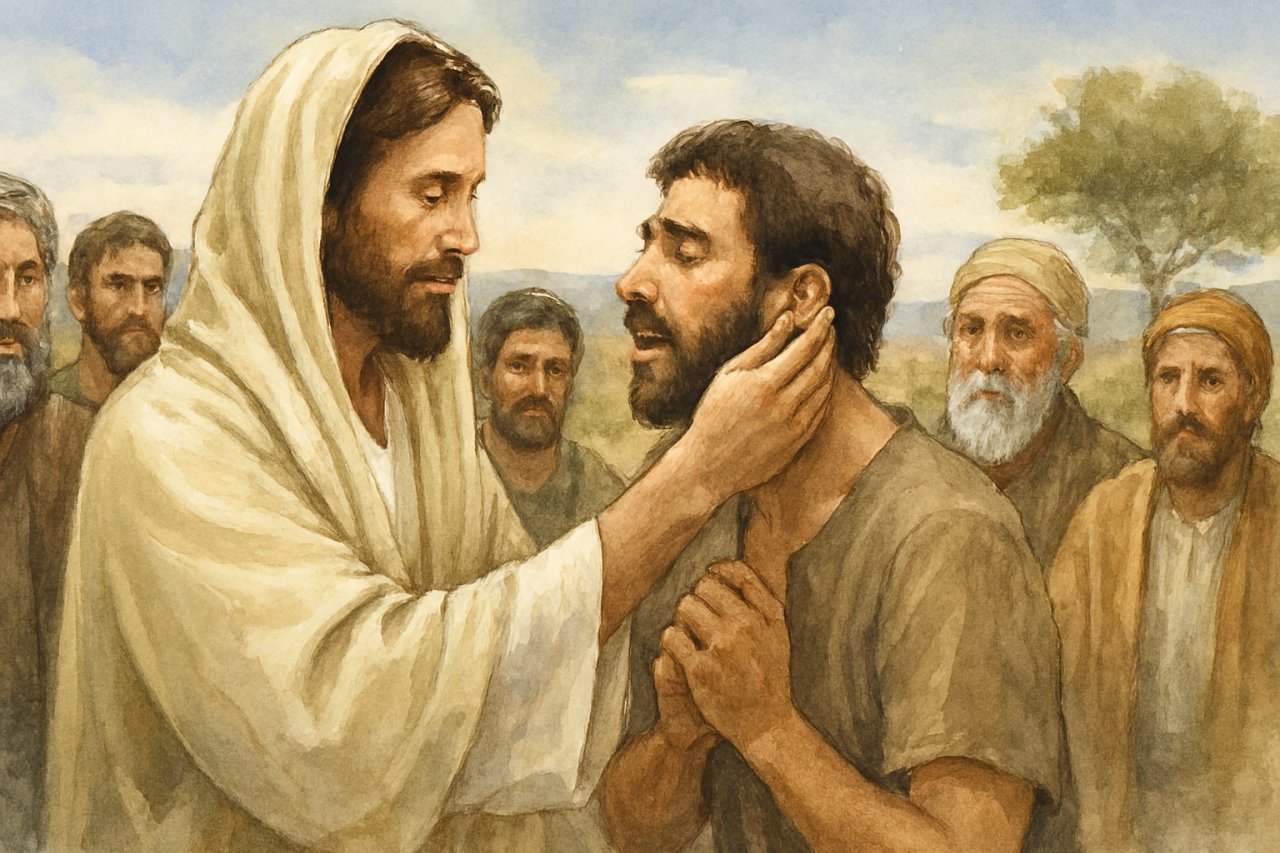 Uzdrowienie g�uchoniemego (Mk 7, 31-37)