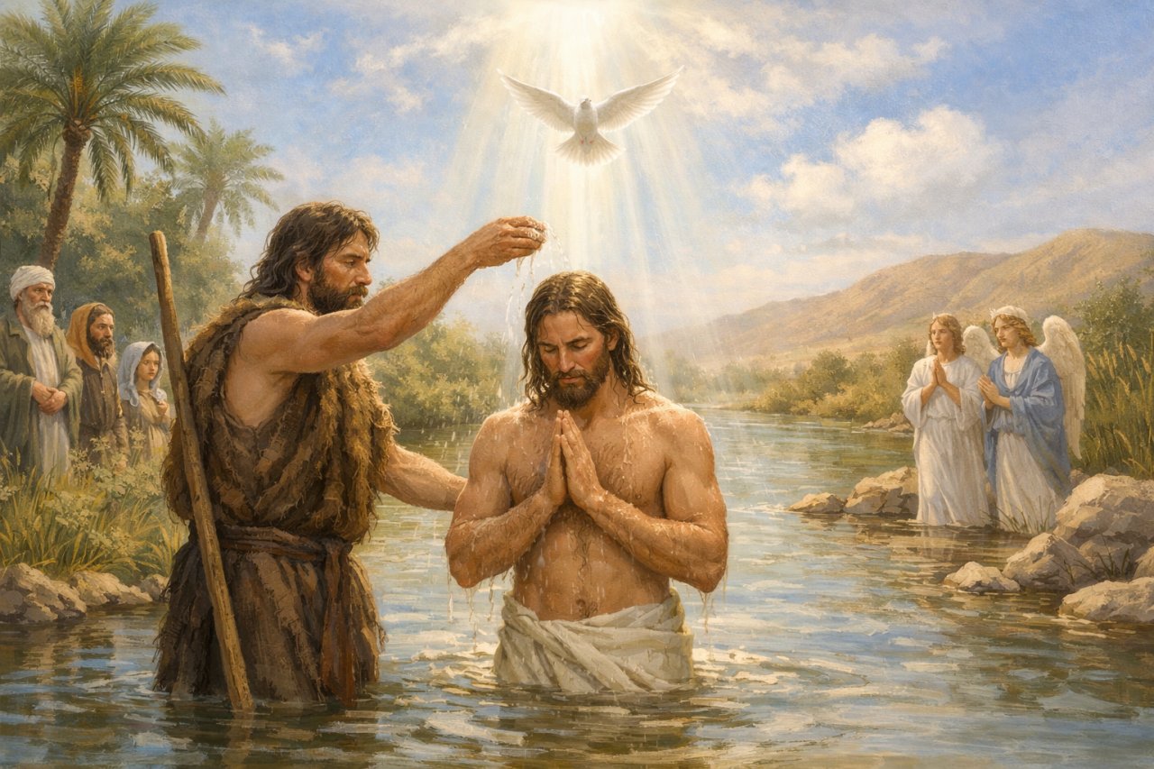 Chrzest Jezusa w Jordanie (Mk 1, 6b-11)