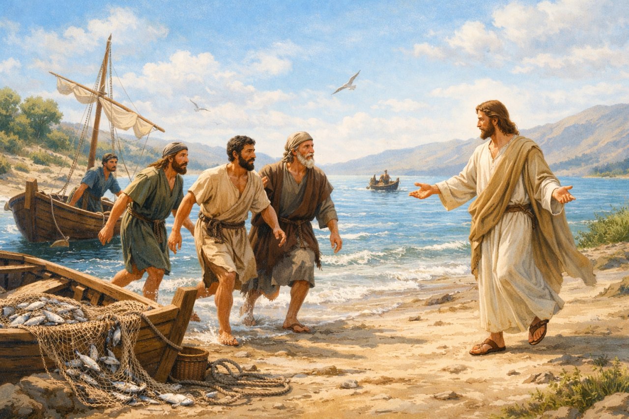 Zostawili wszystko i poszli za Jezusem (�k 5, 1-11)
