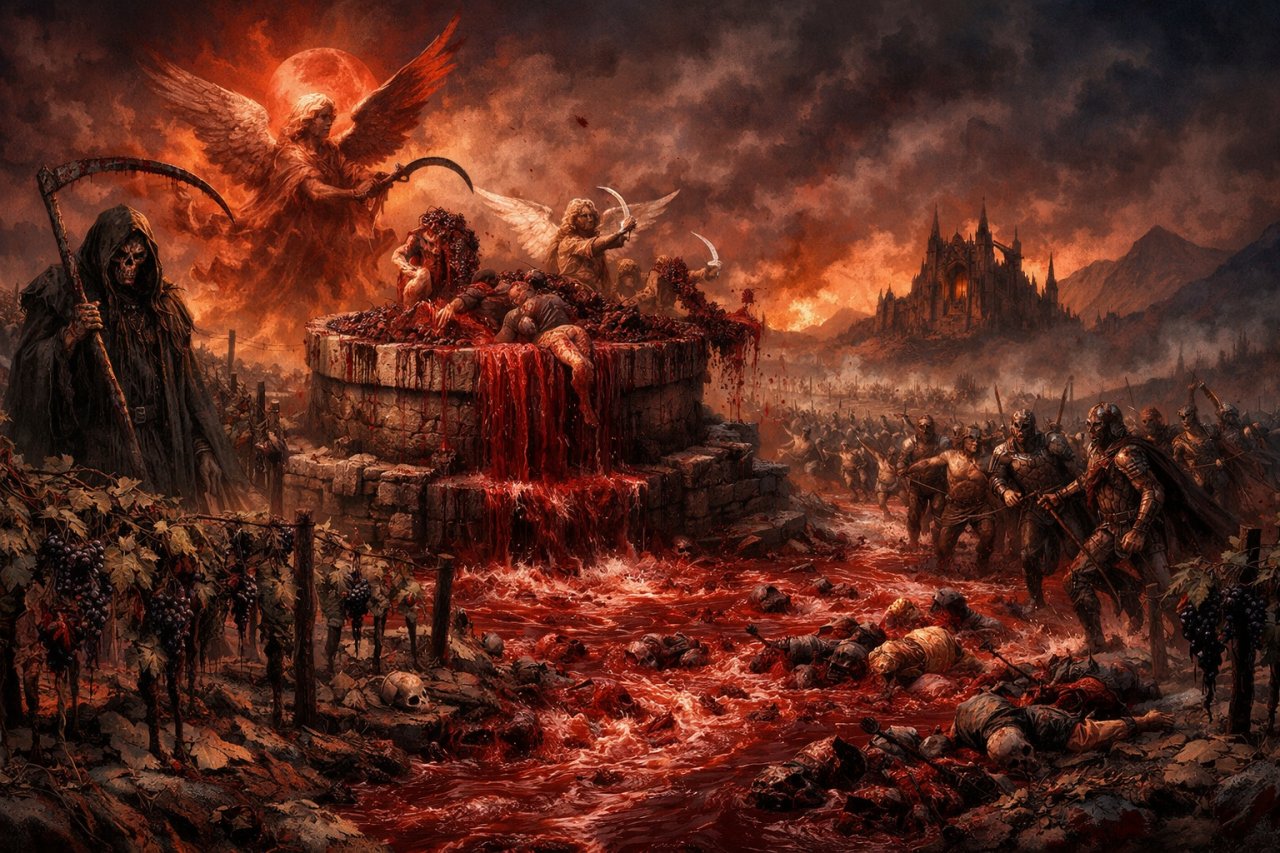 Przera�aj�ce wino (Ap 14,17-20)