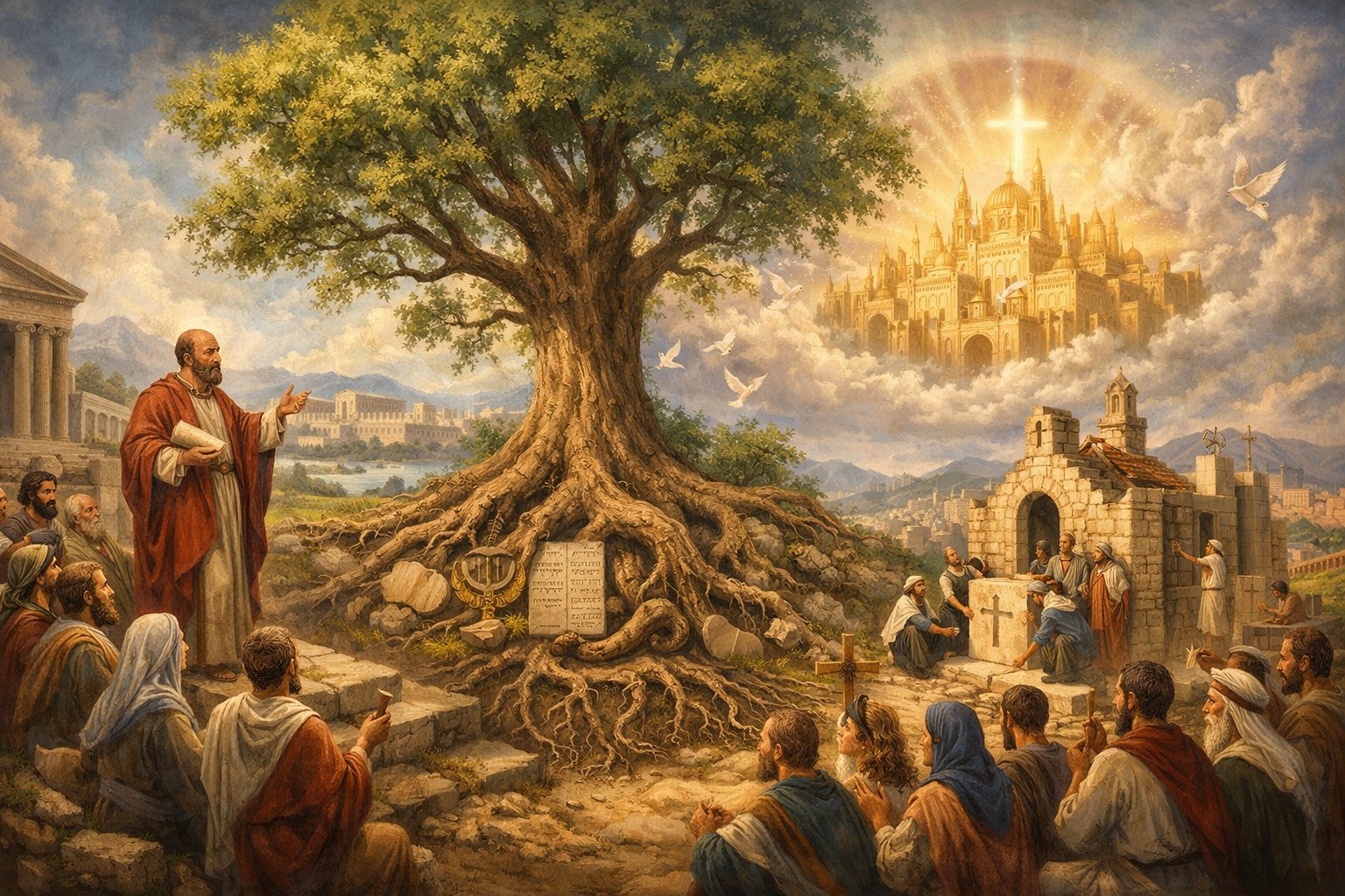 Historycznego Chrystusa uobecnia w czasie i przestrzeni wsp�lnota wiernych