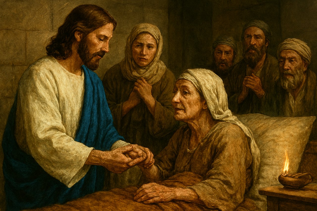 Jezus uzdrawia i wyp�dza z�e duchy (Mk 1,29-39)