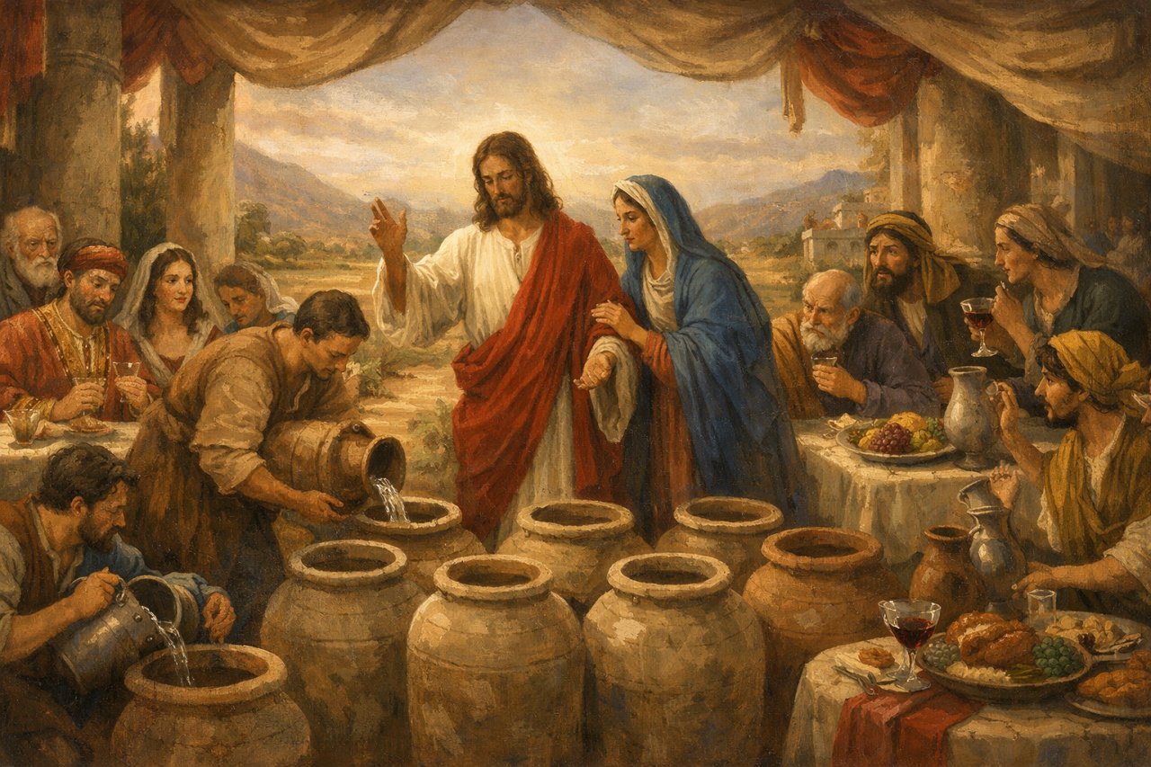 Pierwszy cud Jezusa w Kanie Galilejskiej (J 2,1-12)