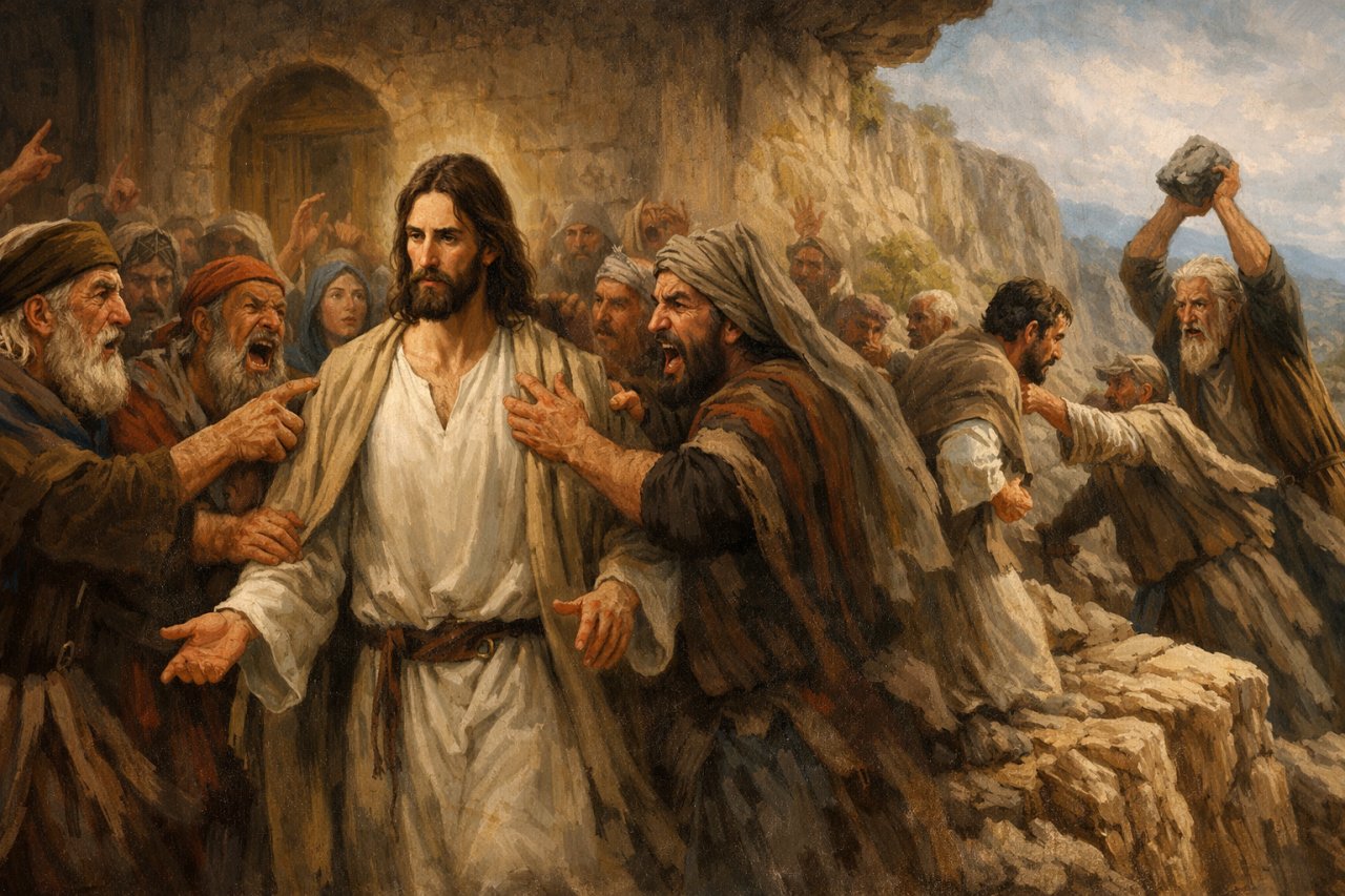 Jezus odrzucony w Nazarecie (�k 4, 21-30)