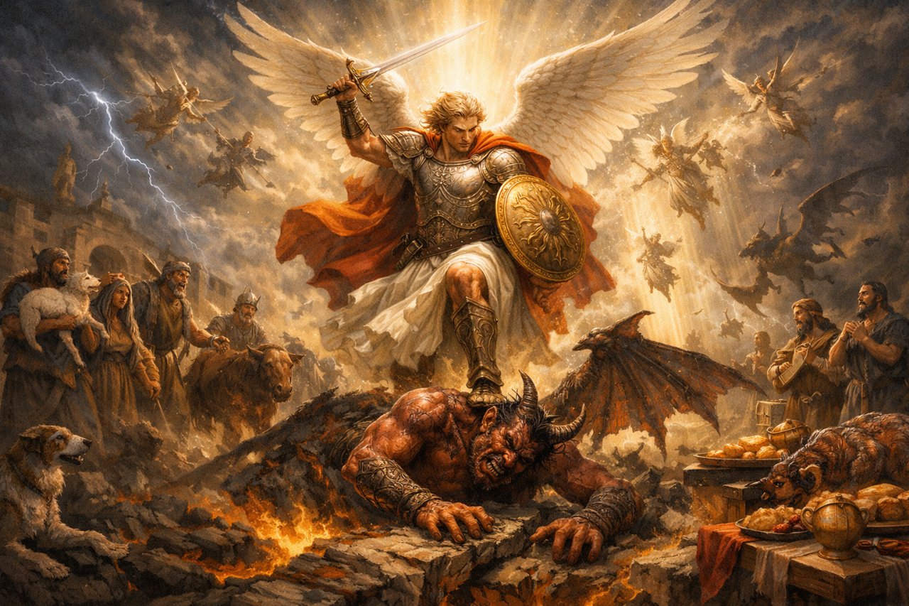 Szatan rozgromiony (Ap 12,7-9)