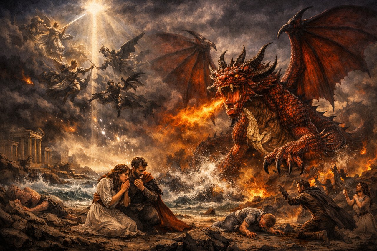 Szatan ci�gle gro�ny (Ap 12,10-12)