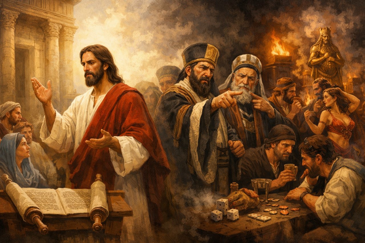 Prawo Bo�e a zwyczaje (Mk 7,1-8.14-15.21-23)