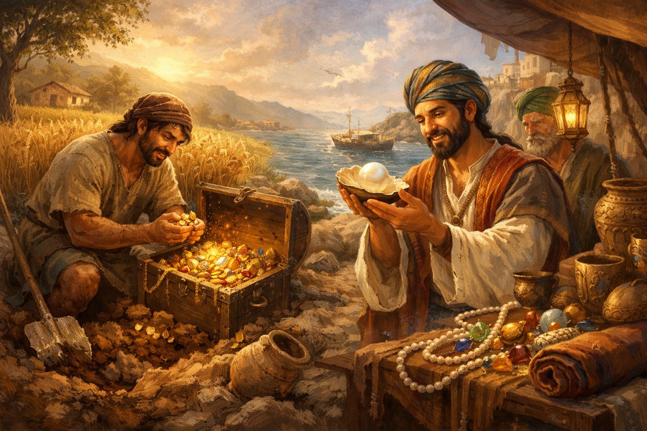 Przypowie�� o skarbie i perle (Mt 13,44-52)