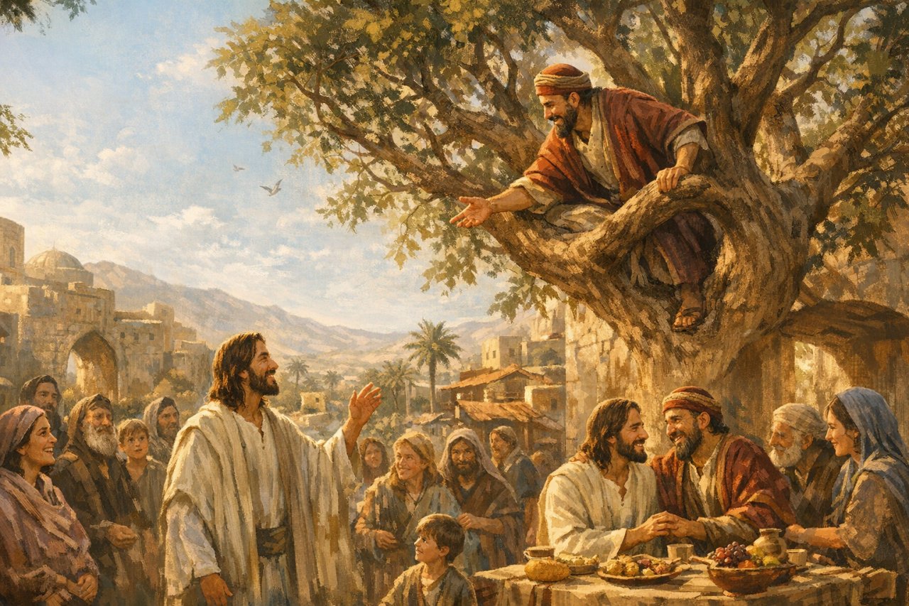 Przemienia tylko mi�o�� (�k 19:1-10)