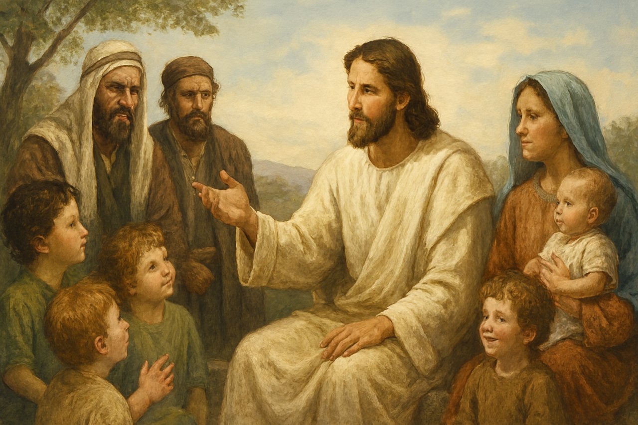 Jezus broni mam i dzieci (Mk 10, 2-16)