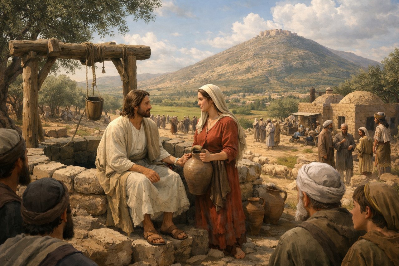 Jezus �r�d�em wody tryskaj�cym ku �yciu wiecznemu (J 4, 5-42)