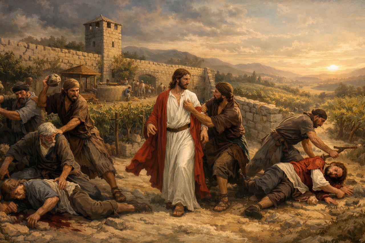 Przypowie�� o przewrotnych rolnikach (Mt 21, 33-43. 45-46)