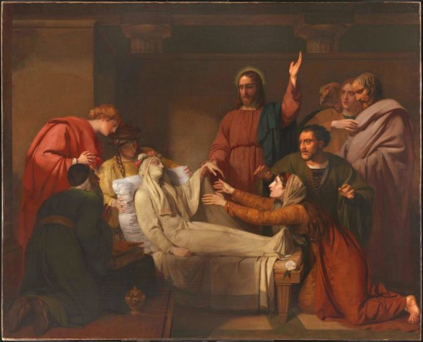 Obraz Henry Thompsona z 1820, Wskrzeszenie c�rki Jaira