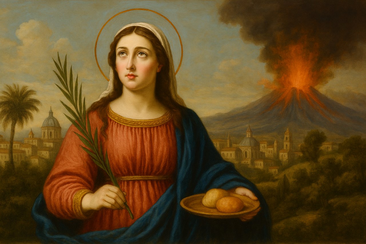 Agata z Katanii: stra�niczka przed ogniem i nieszcz�ciami