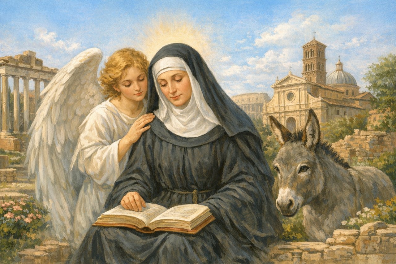 �wi�ta Franciszka Rzymianka. Kobieta, kt�ra widzia�a anio�a str�a