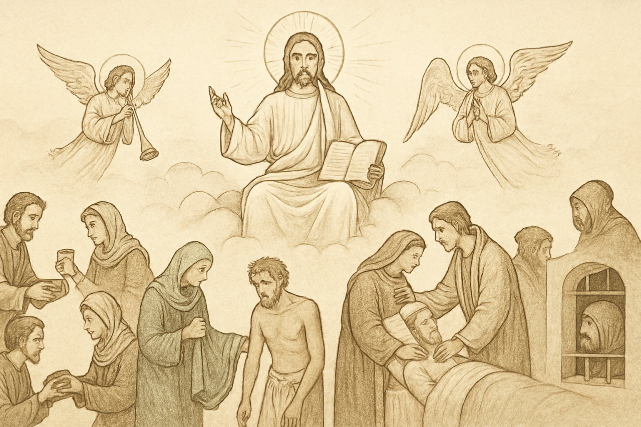 Chrystus b�dzie s�dzi� z uczynk�w mi�o�ci (Mt 25, 31-46)