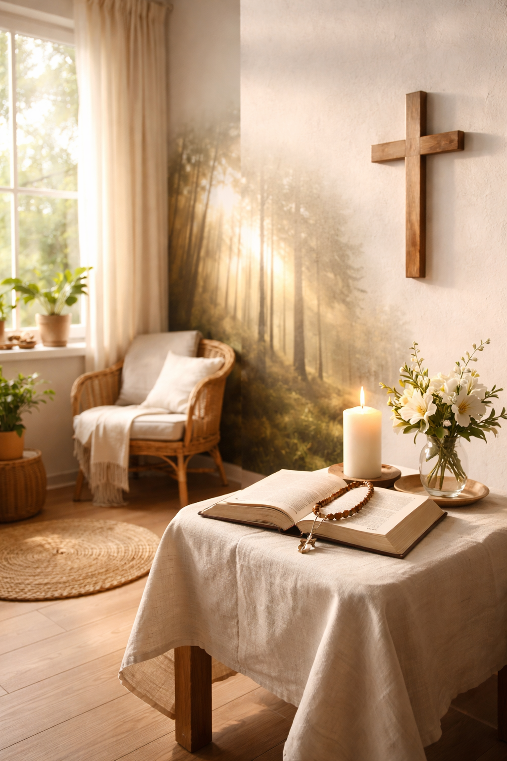 Dom jako przestrze� modlitwy - jak stworzy� wn�trze sprzyjaj�ce spotkaniu z Bogiem?