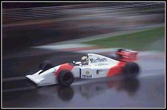 Ayrton Senna w deszczu