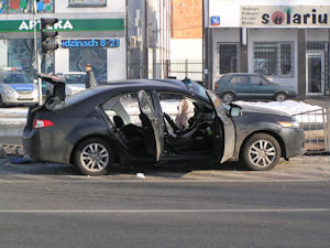 Wypadek samochodowy, fot. Twoja Praga